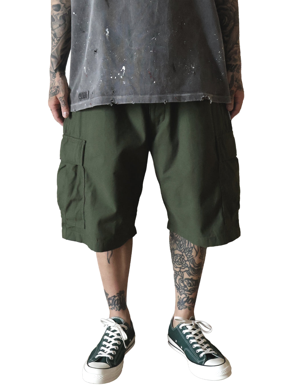 WASHED CARGO SHORTS. CORDURA®︎