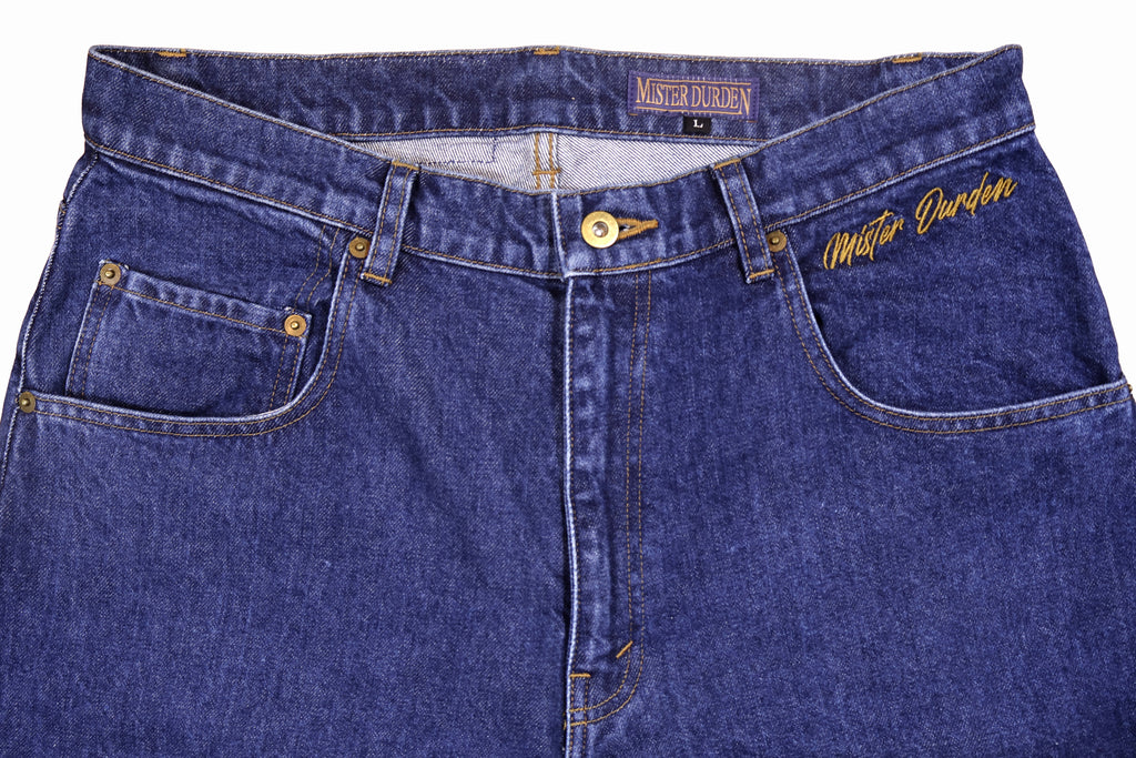 LOOSE DENIM PANTS. 14oz