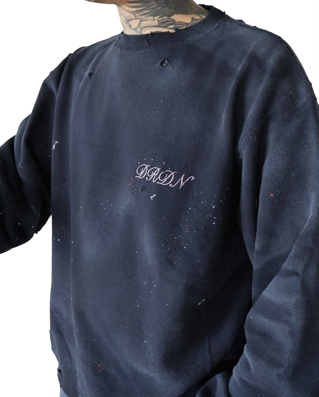 DAMAGE BASIC SWEAT SHIRT LS