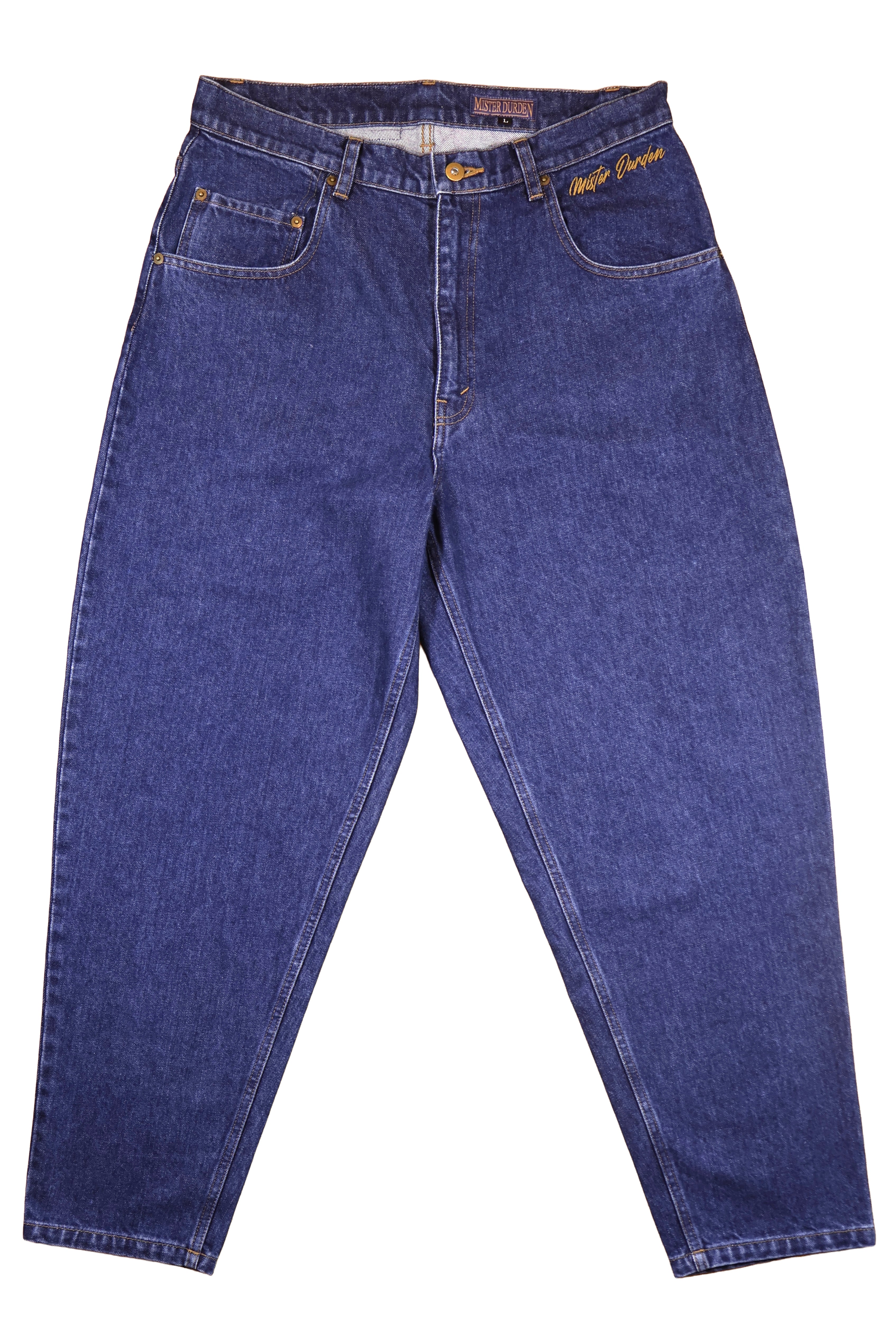 LOOSE DENIM PANTS. 14oz