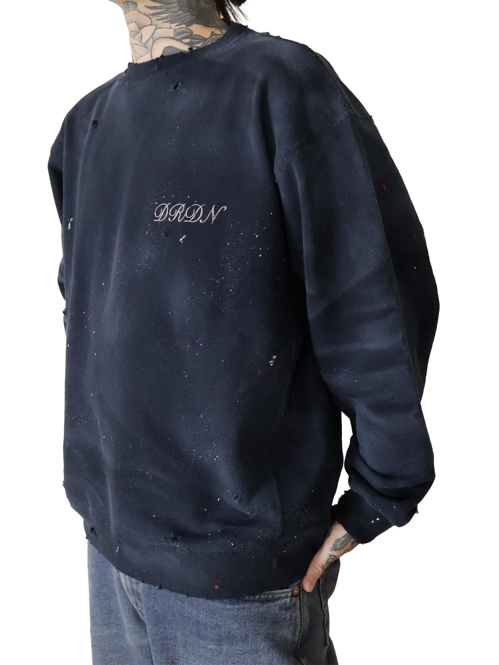 DAMAGE BASIC SWEAT SHIRT LS