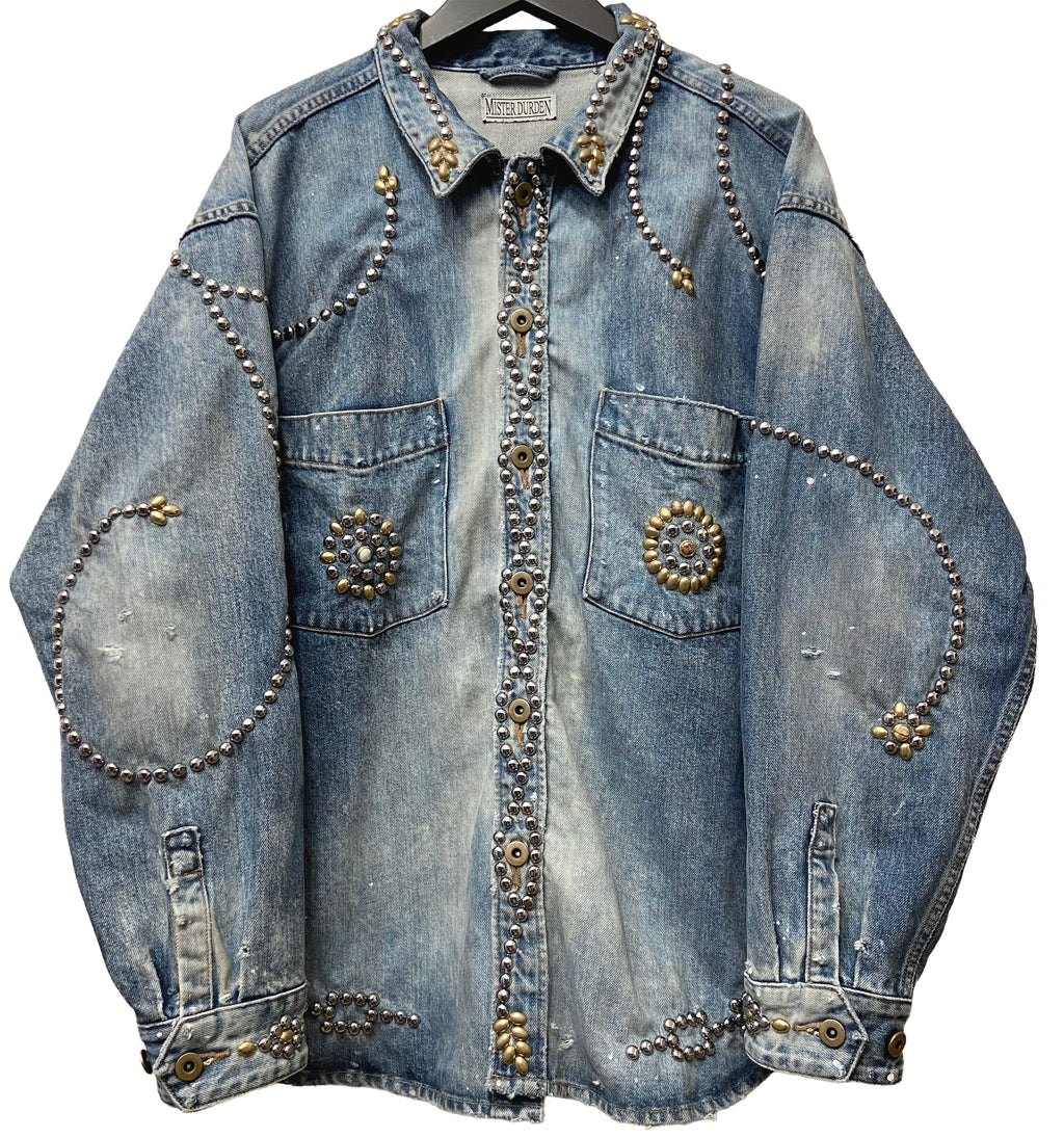 【THE ONE】STUDS HEAVY DENIM SHIRT LS. 14oz