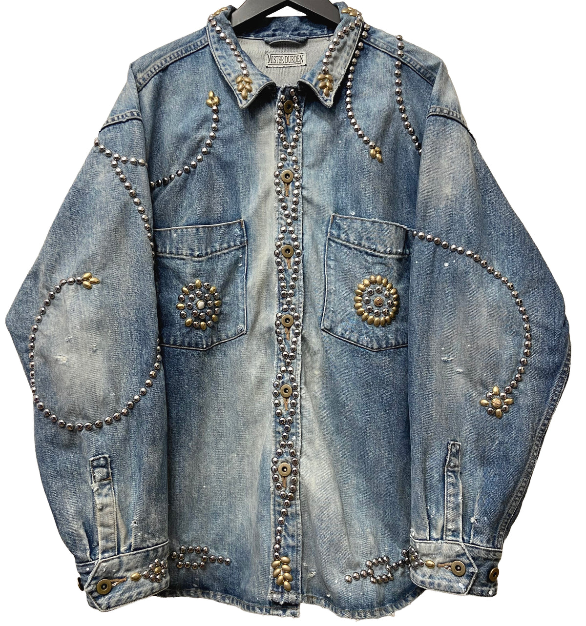 【THE ONE】STUDS HEAVY DENIM SHIRT LS. 14oz