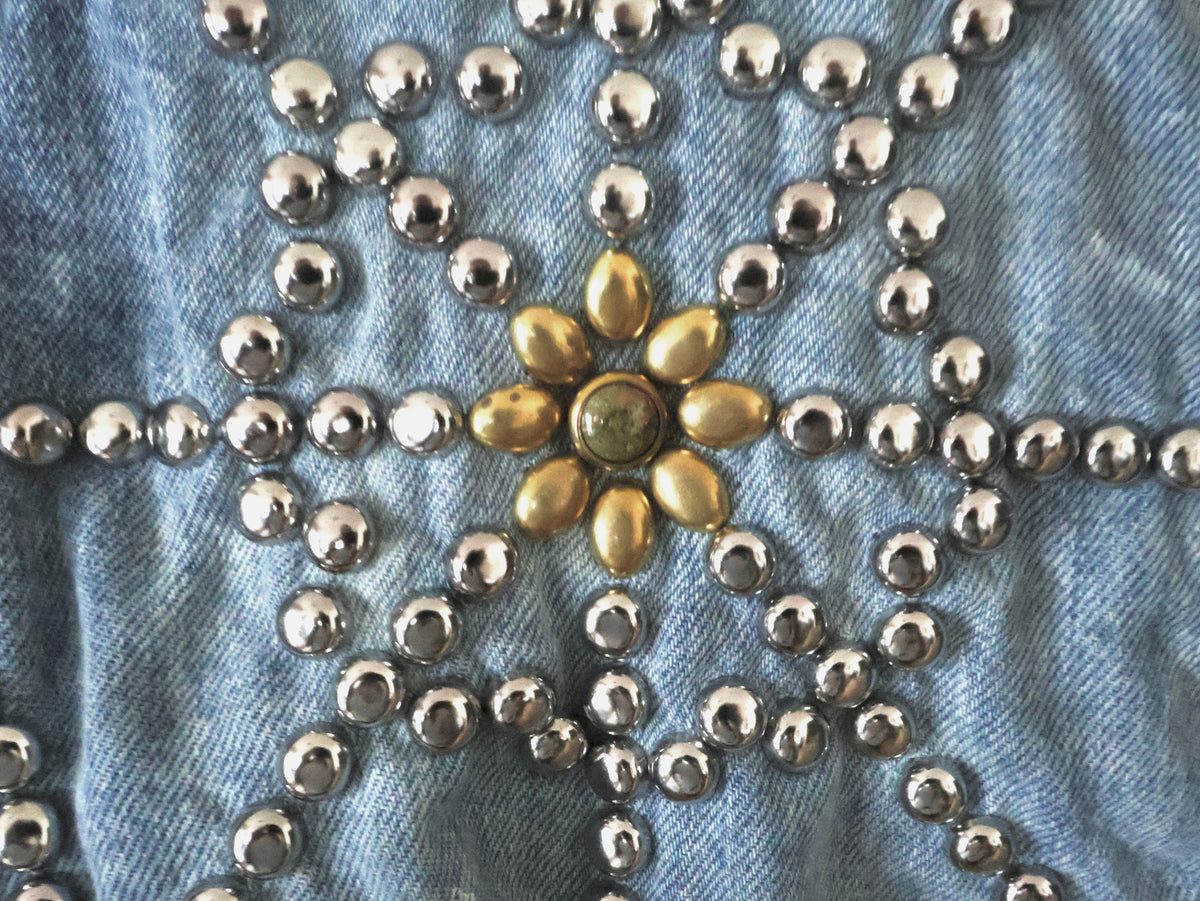 【THE ONE】STUDS HEAVY DENIM SHIRT LS. 14oz
