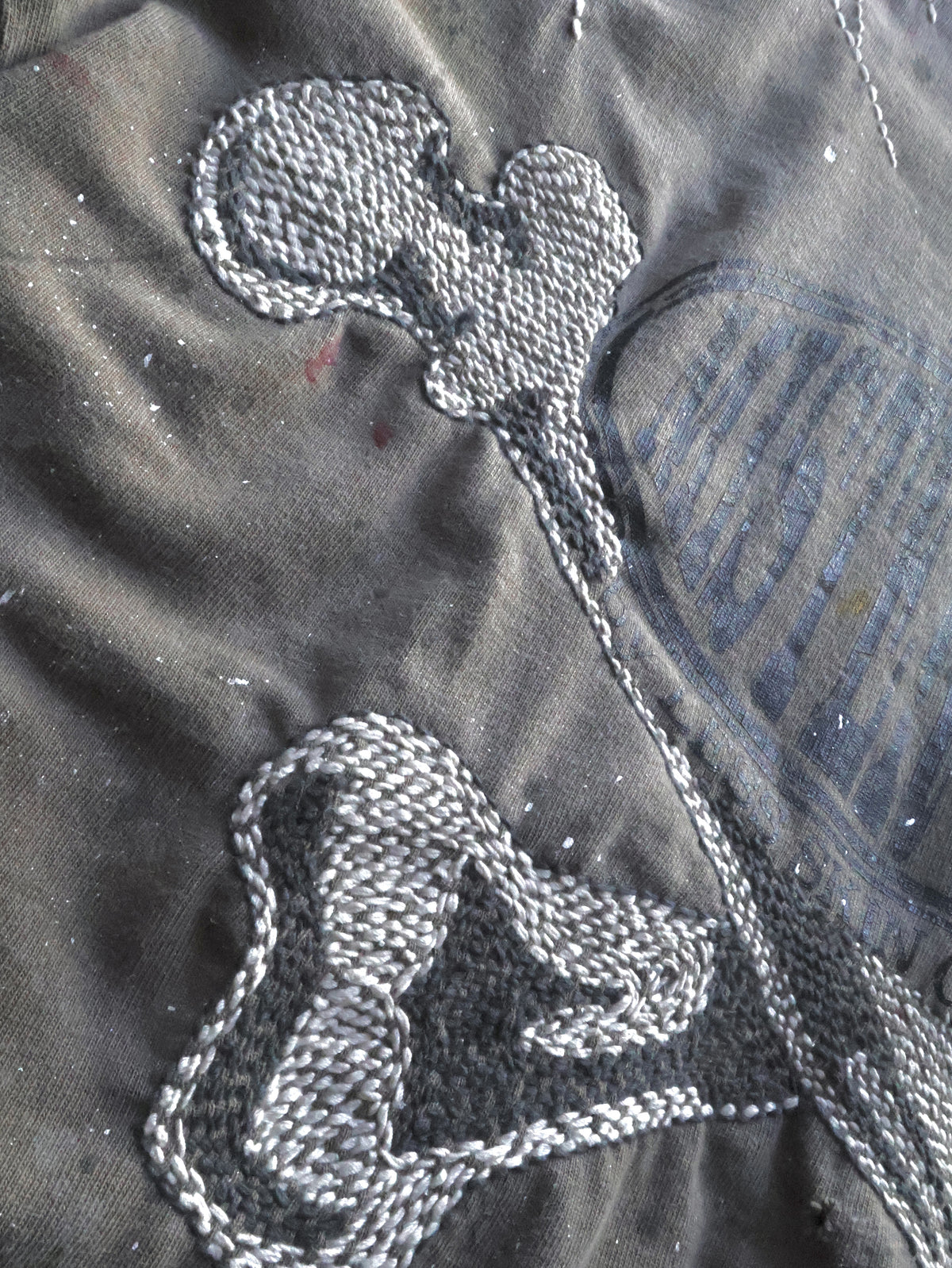 【THE ONE】DISTRESSED HAND STITCH HEAVY TEE SS. LOGO-03