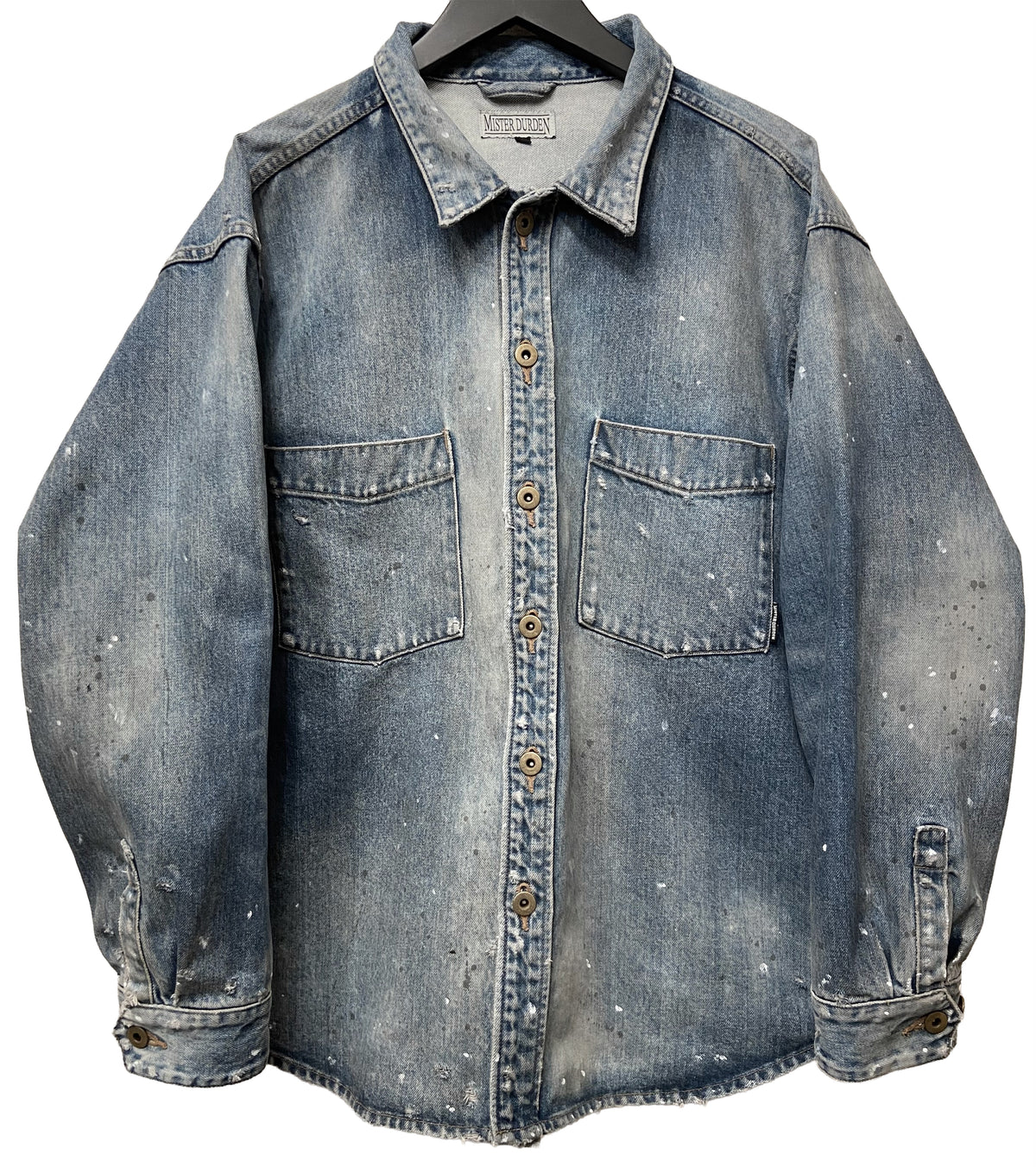 DAMAGE HEAVY DENIM SHIRT LS. 14oz