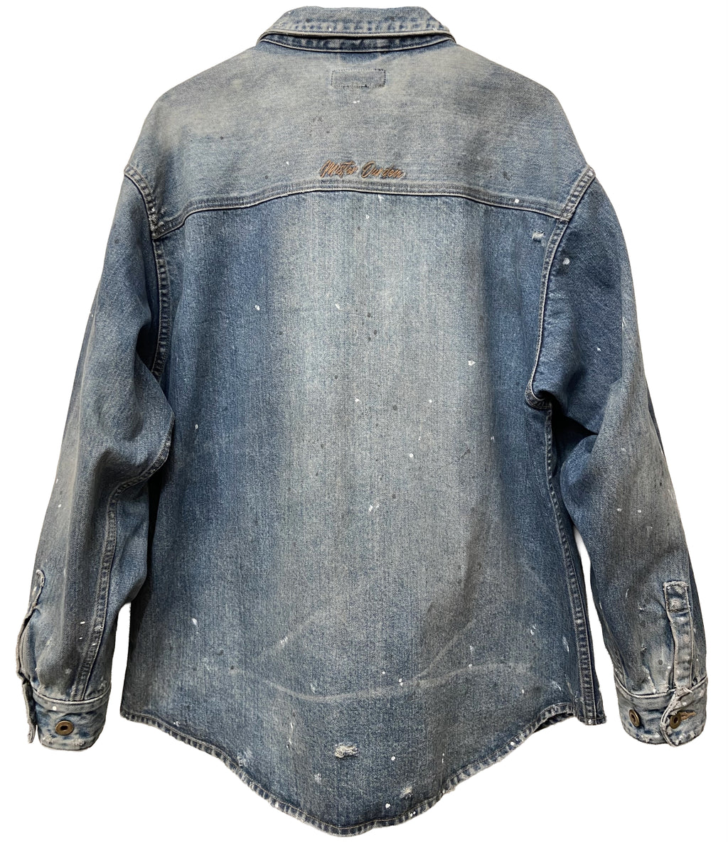 DAMAGE HEAVY DENIM SHIRT LS. 14oz