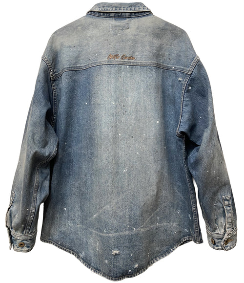 DAMAGE HEAVY DENIM SHIRT LS. 14oz