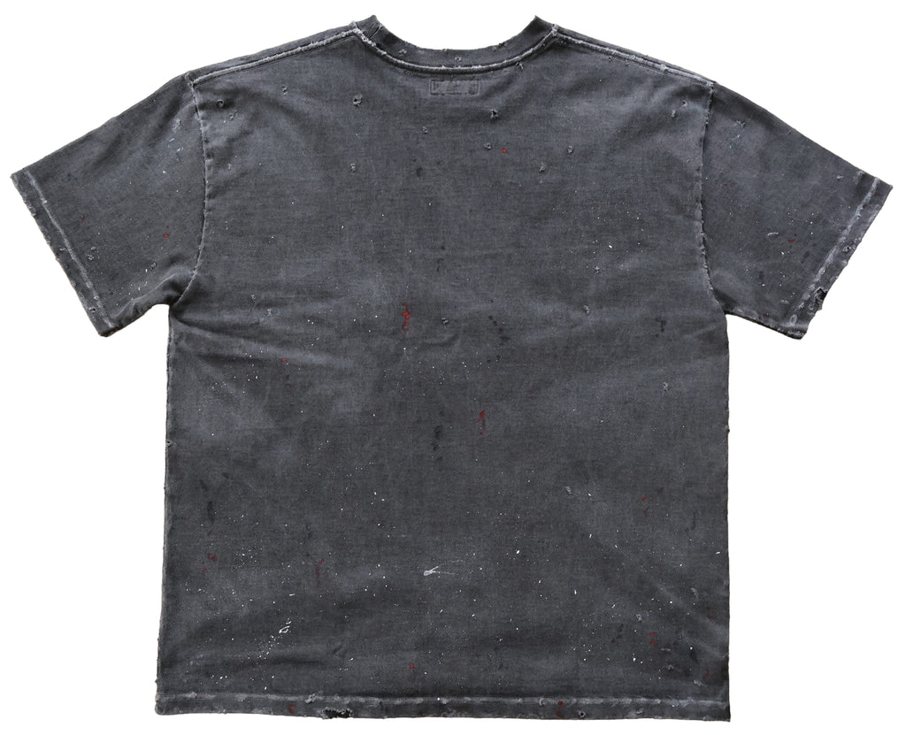 GARMENT DYE DAMAGE HEAVY TEE SS. LOGO-01