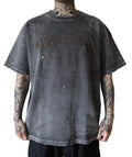 GARMENT DYE DAMAGE HEAVY TEE SS. LOGO-01