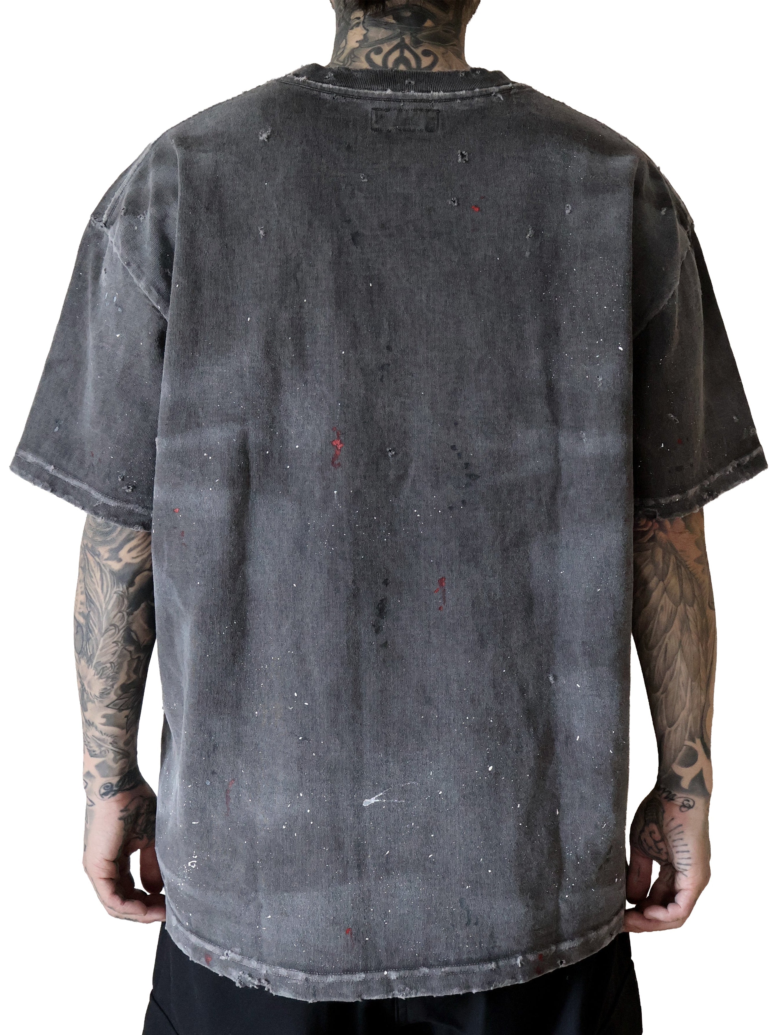 GARMENT DYE DAMAGE HEAVY TEE SS. LOGO-01 – MISTER DURDEN