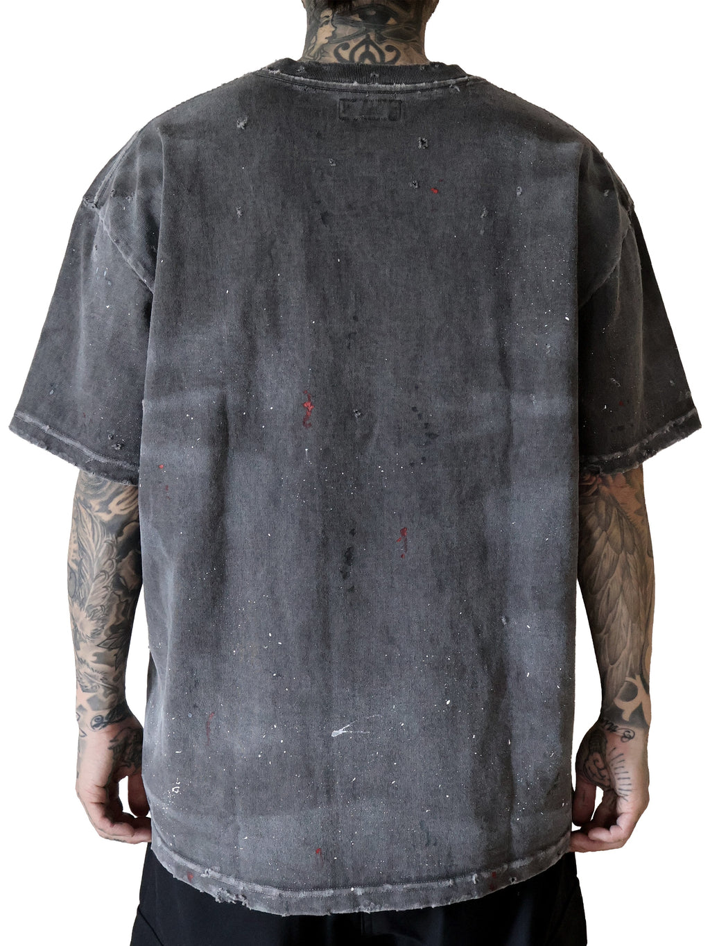 GARMENT DYE DAMAGE HEAVY TEE SS. LOGO-01