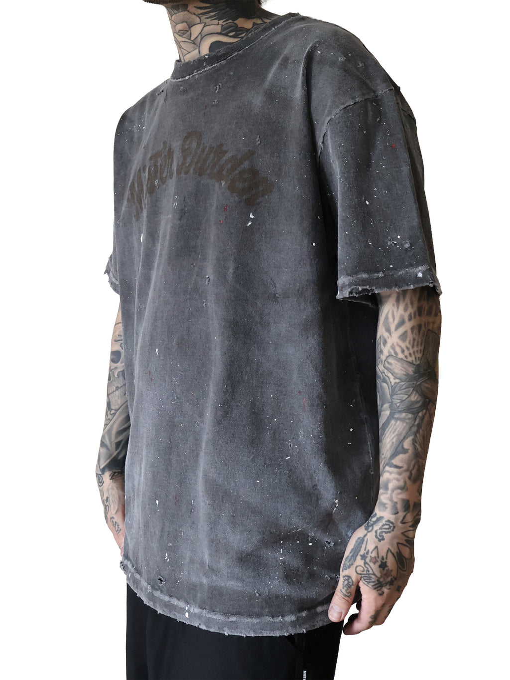 GARMENT DYE DAMAGE HEAVY TEE SS. LOGO-01
