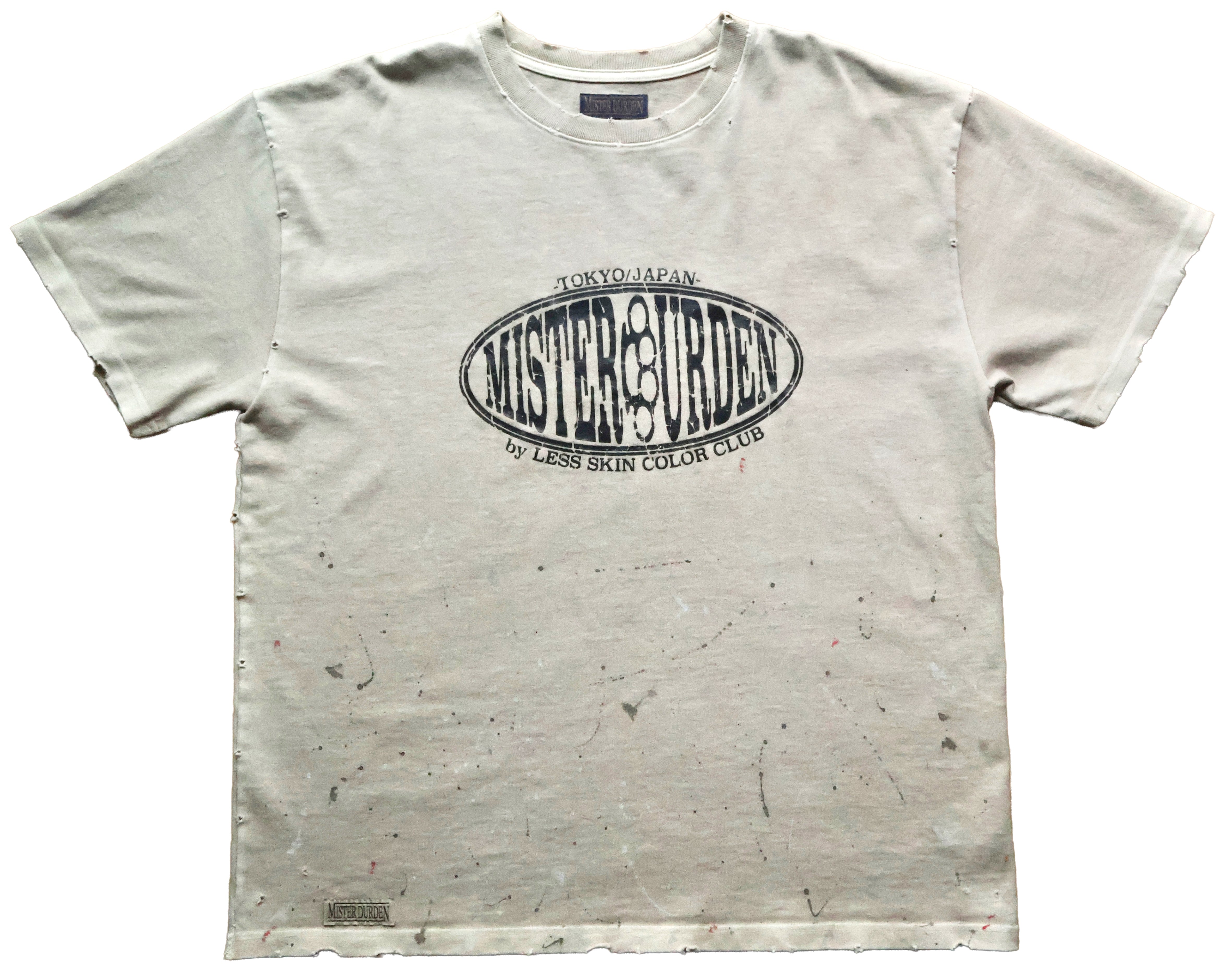 GARMENT DYE DAMAGE HEAVY TEE SS. LOGO-03 – MISTER DURDEN