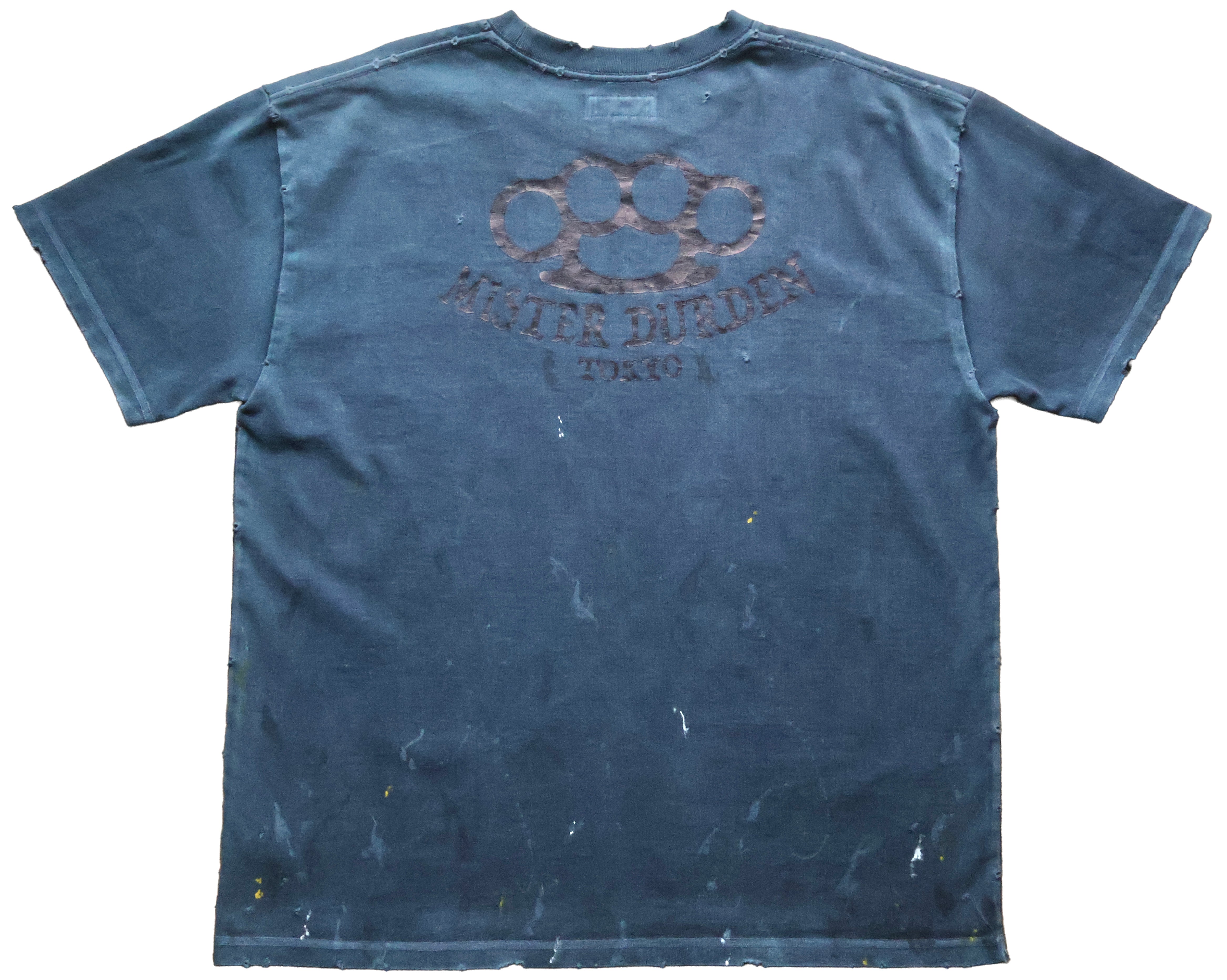GARMENT DYE DAMAGE HEAVY TEE SS. LOGO-04 – MISTER DURDEN