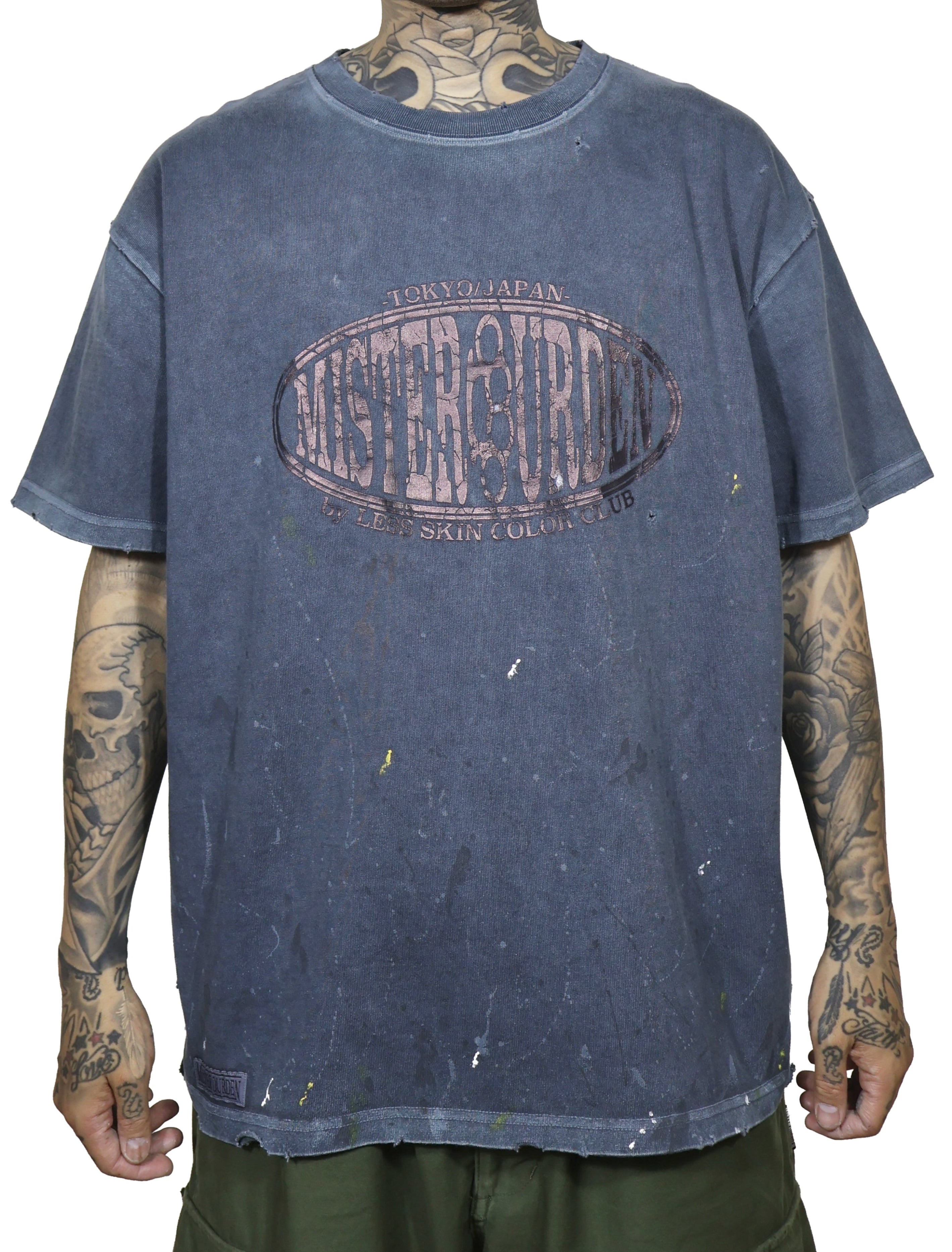 GARMENT DYE DAMAGE HEAVY TEE SS. LOGO-03 – MISTER DURDEN
