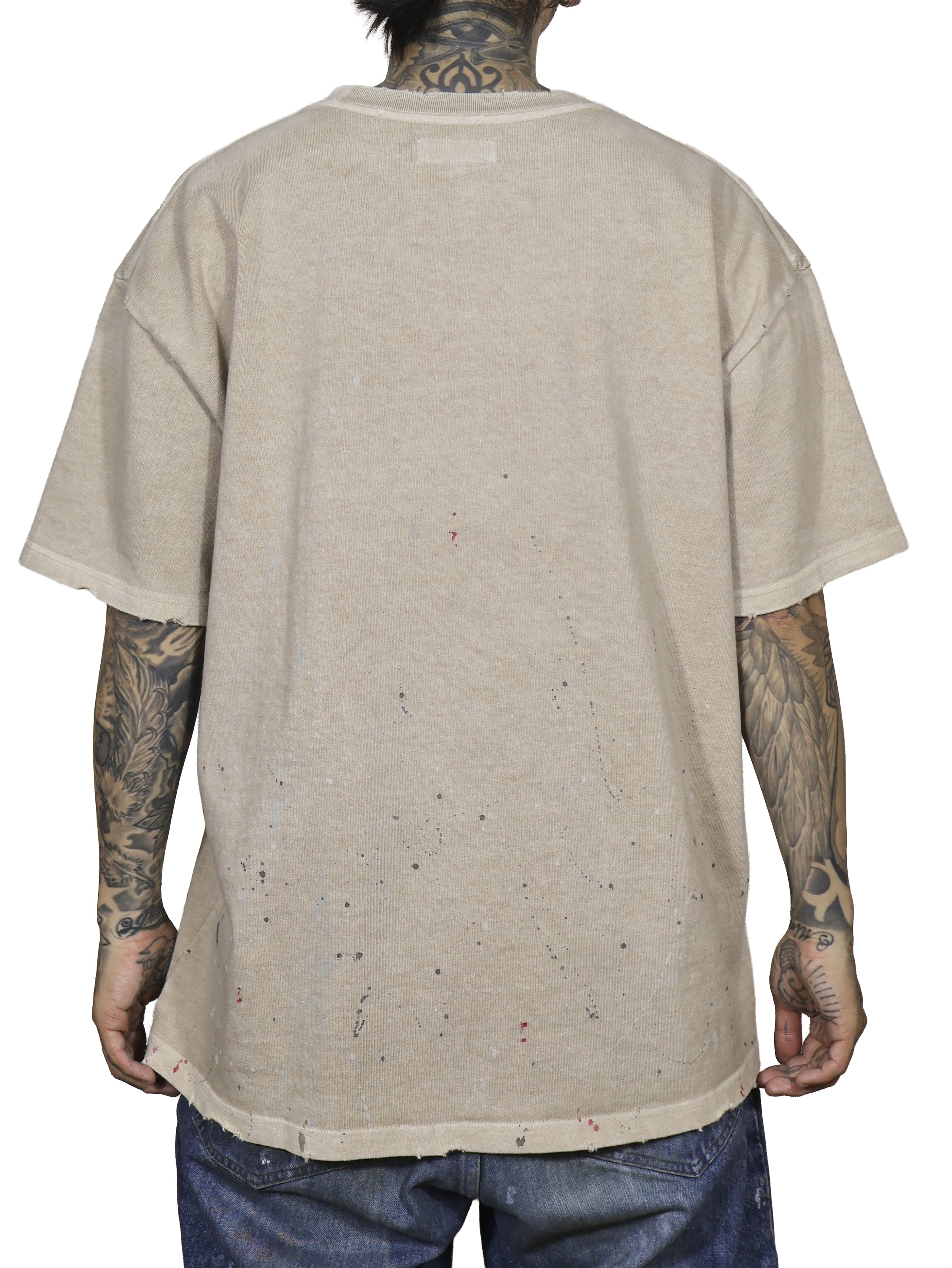 GARMENT DYE DAMAGE HEAVY TEE SS. LOGO-03