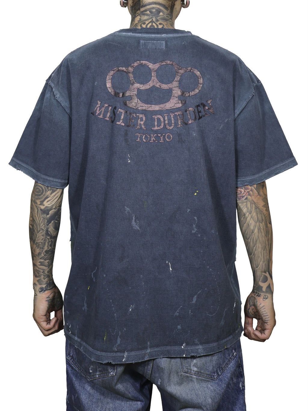 GARMENT DYE DAMAGE HEAVY TEE SS. LOGO-04