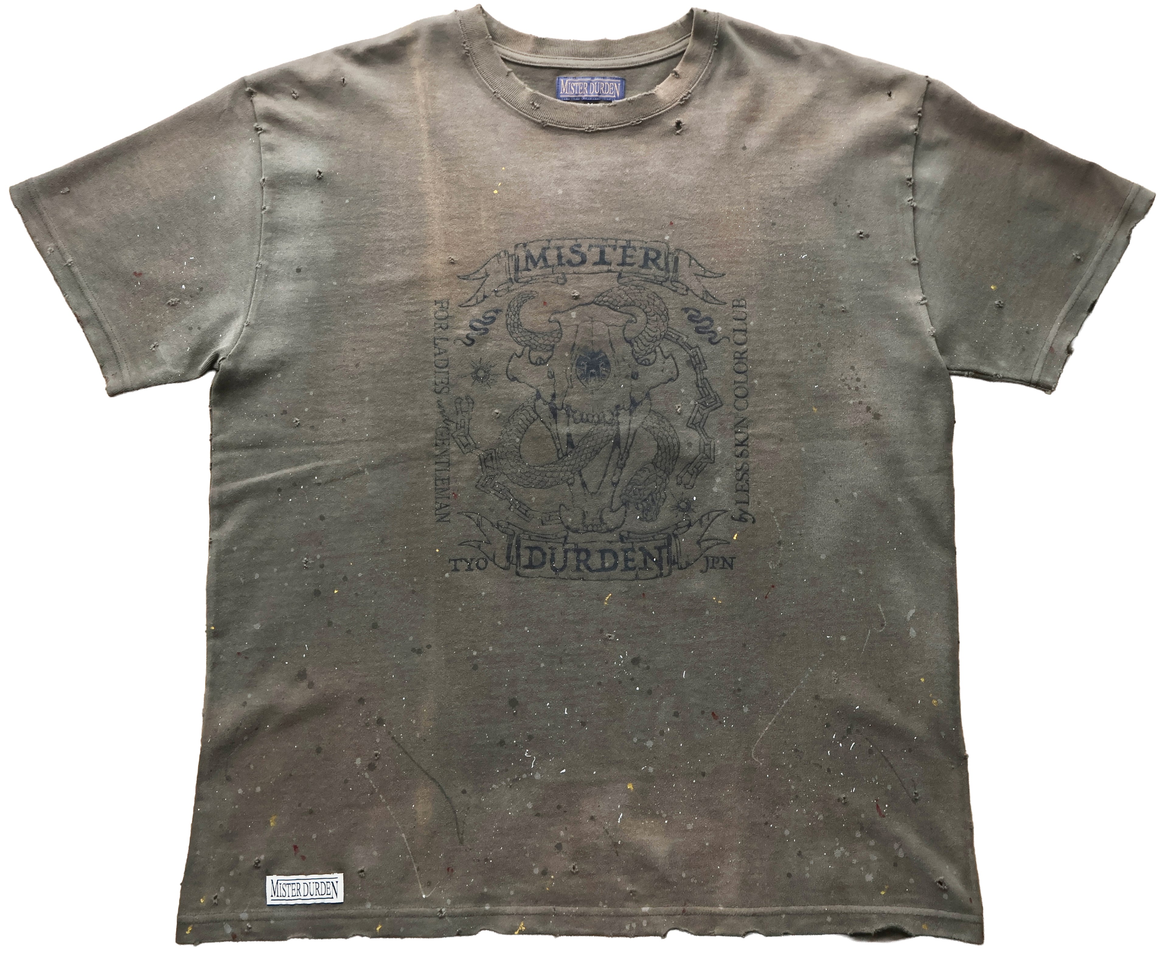【THE ONE】DISTRESSED HEAVY TEE SS