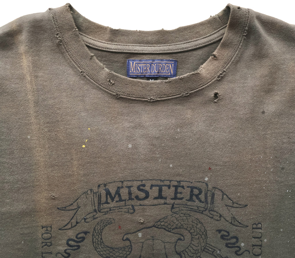 【THE ONE】DISTRESSED HEAVY TEE SS