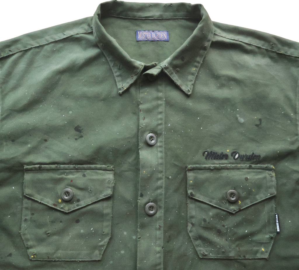 【THE ONE】 DISTRESSED BDU SHIRT SS. CORDURA®︎