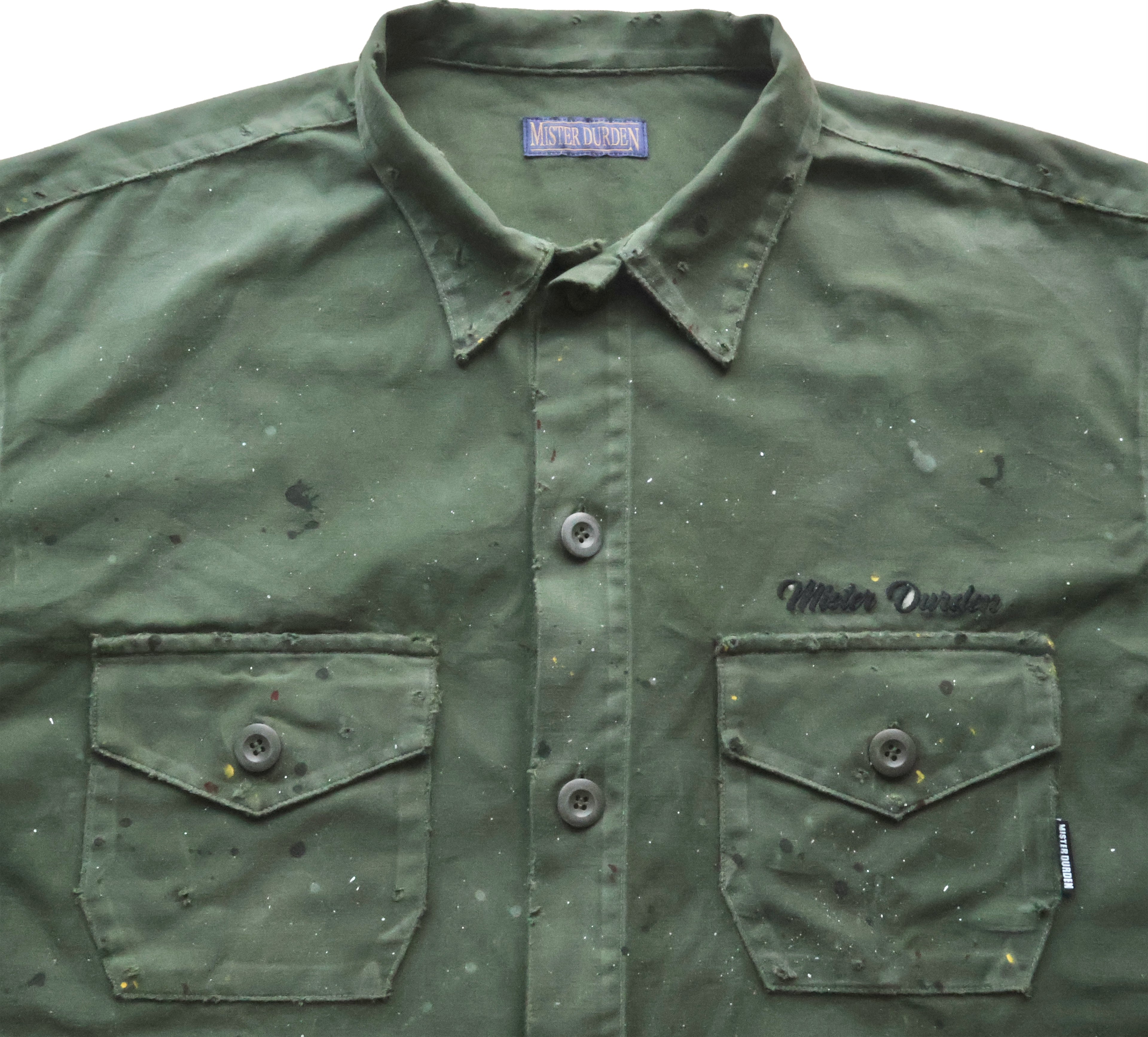 【THE ONE】 DISTRESSED BDU SHIRT SS. CORDURA®︎
