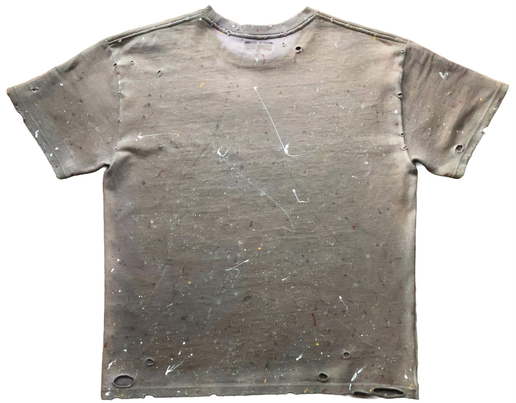 【THE ONE】HARD DISTRESSED HEAVY TEE SS. LOGO-03