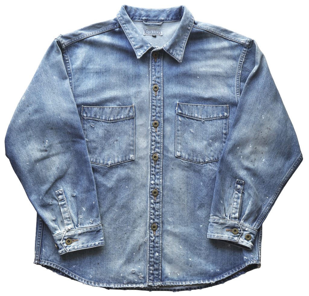 DAMAGE HEAVY DENIM SHIRT LS. 14oz