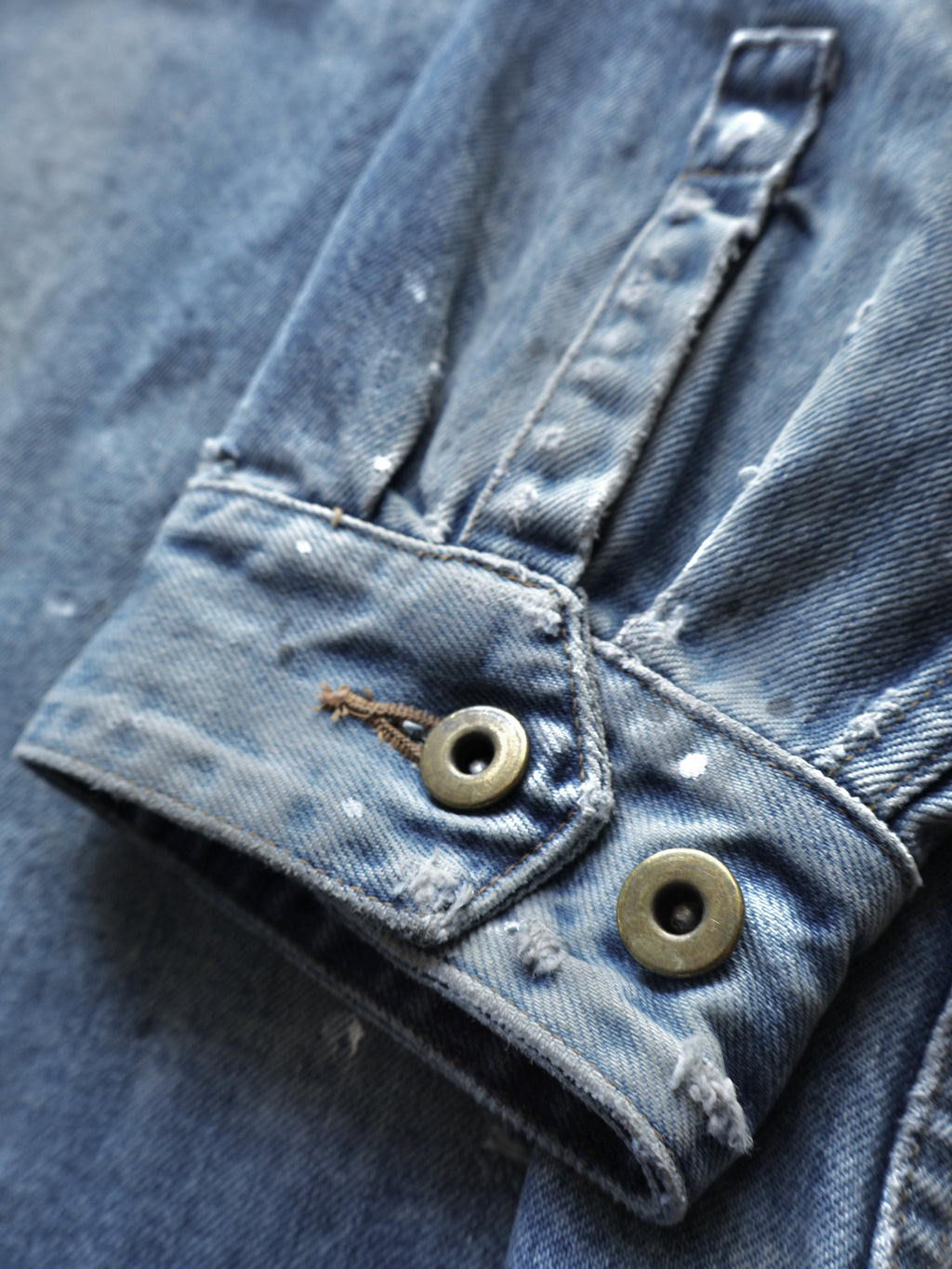 DAMAGE HEAVY DENIM SHIRT LS. 14oz