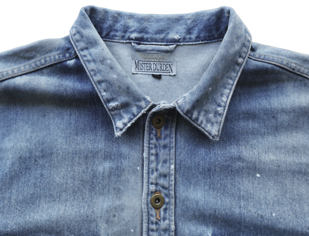DAMAGE HEAVY DENIM SHIRT LS. 14oz