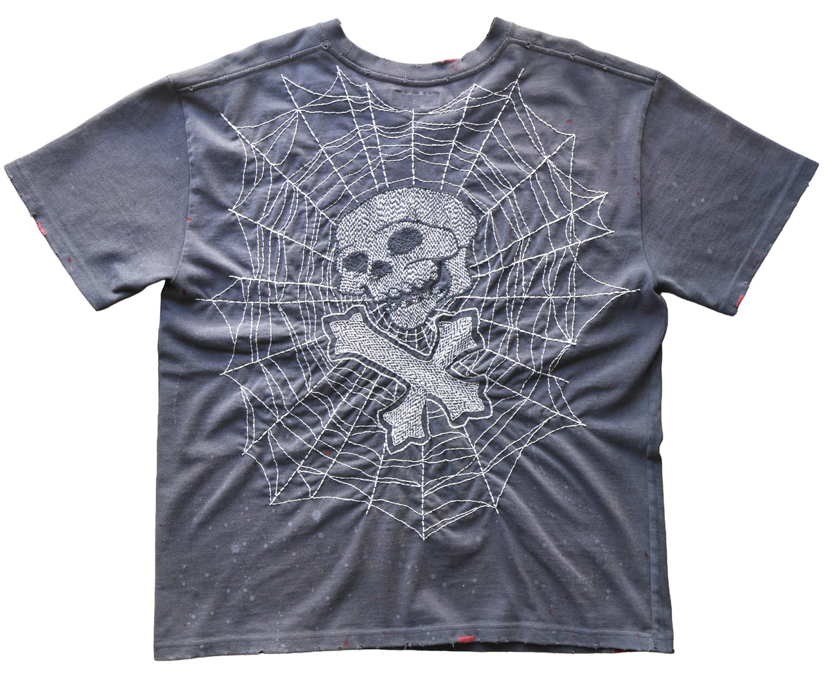 【THE ONE】HAND STITCH WORN HEAVY TEE SS. LOGO-03