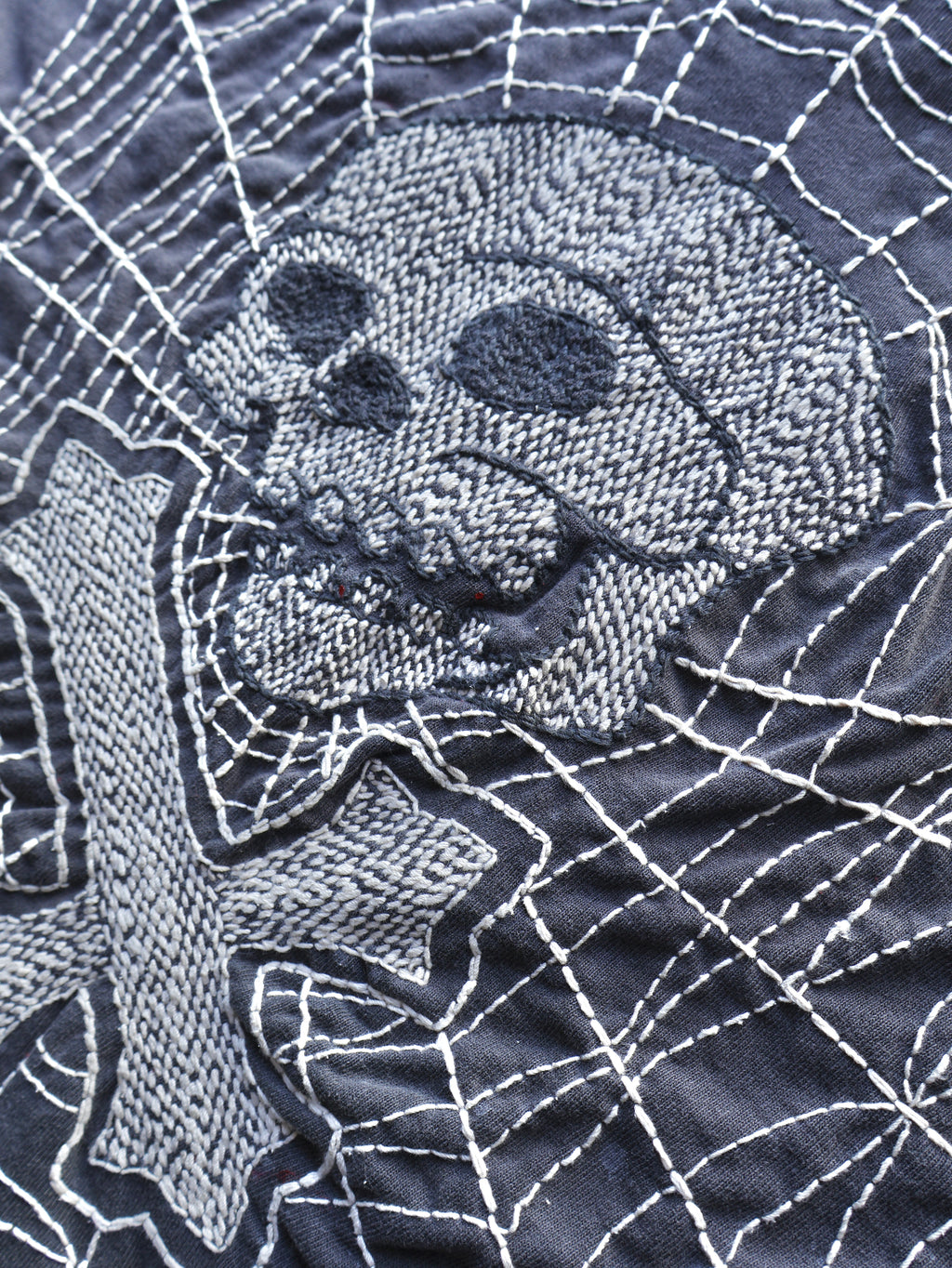 【THE ONE】HAND STITCH WORN HEAVY TEE SS. LOGO-03