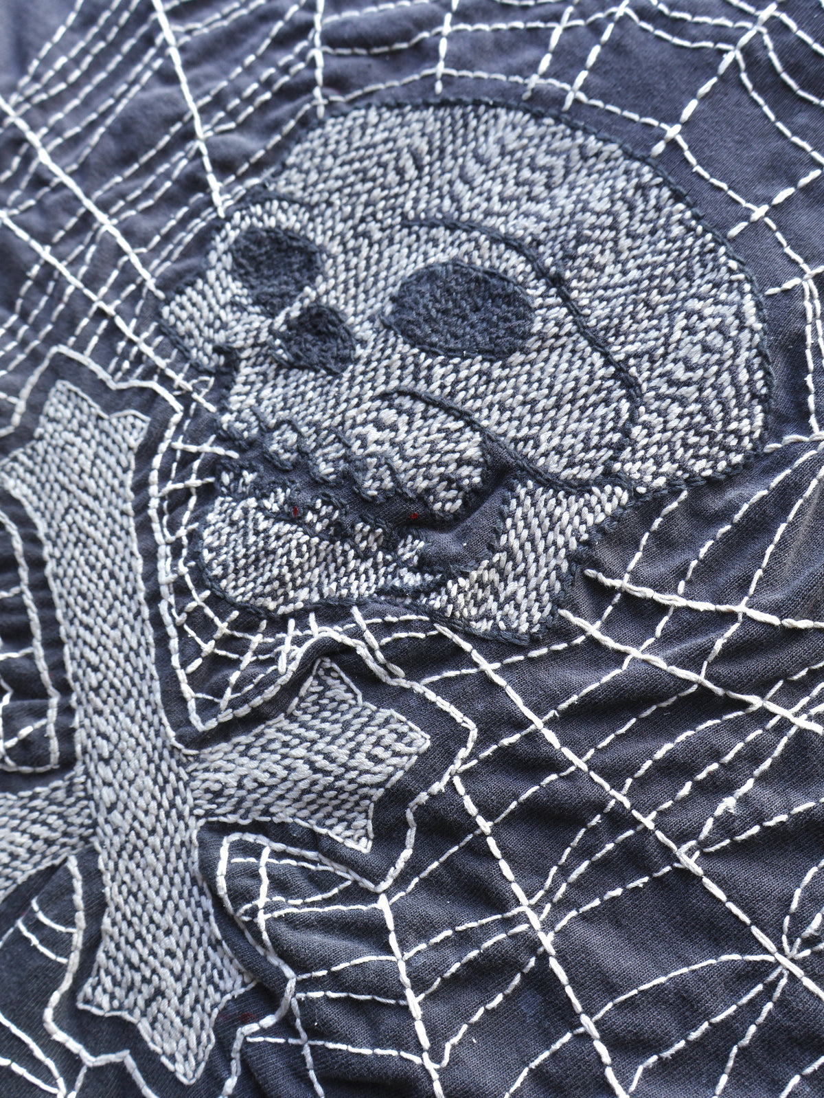 【THE ONE】HAND STITCH WORN HEAVY TEE SS. LOGO-03