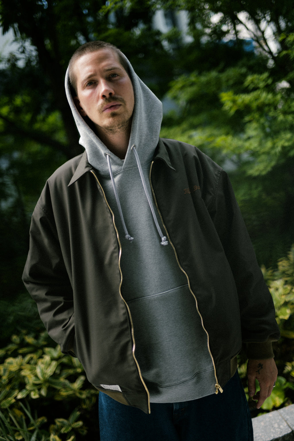 HEAVY HOODED SWEAT SHIRT LS