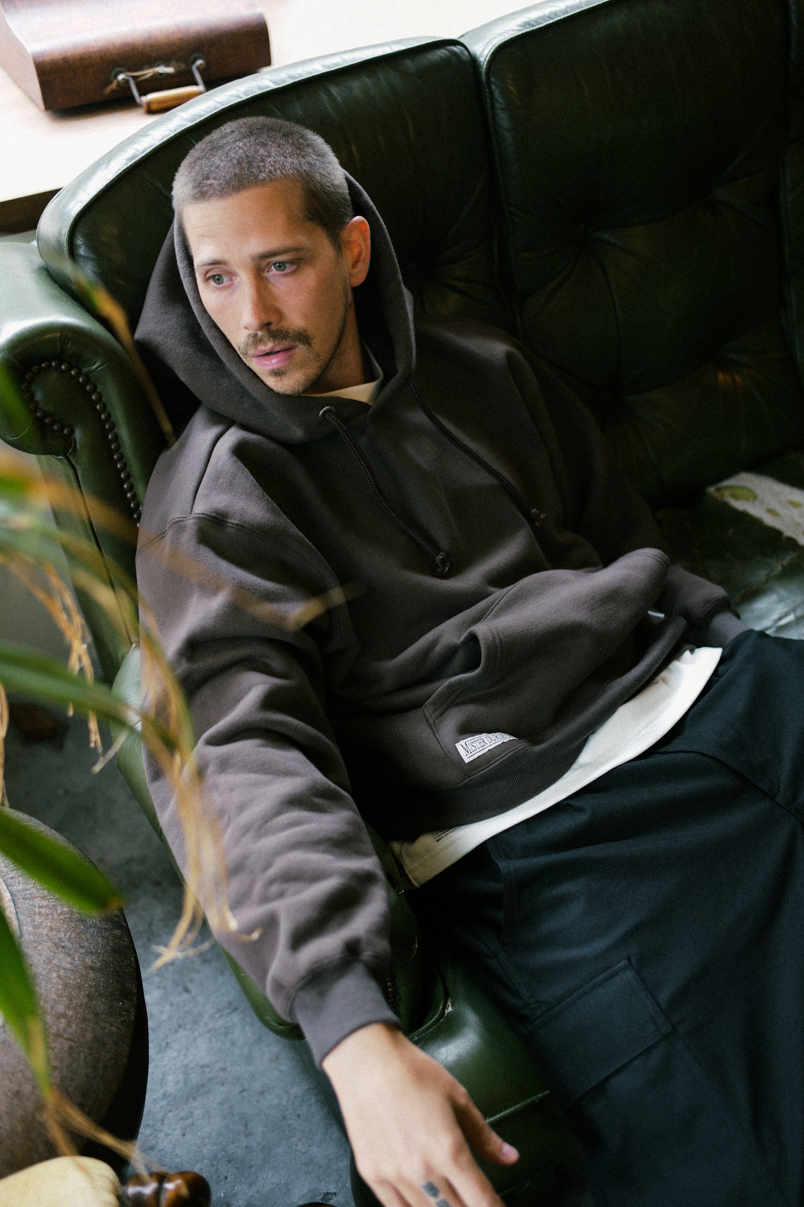 HEAVY HOODED SWEAT SHIRT LS