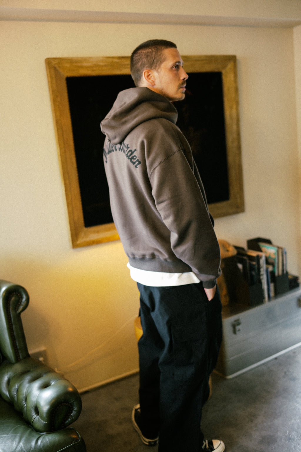 HEAVY HOODED SWEAT SHIRT LS