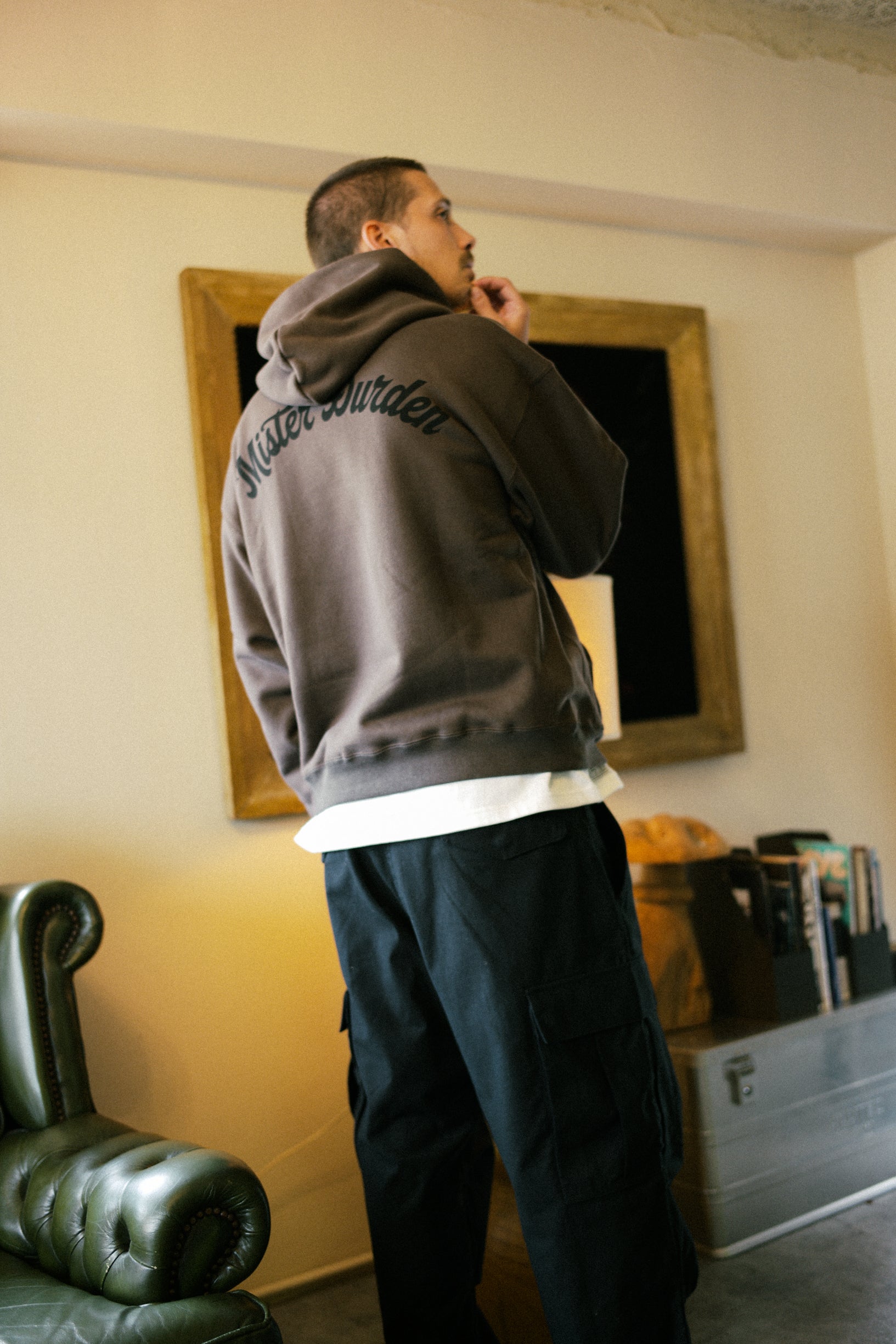 HEAVY HOODED SWEAT SHIRT LS