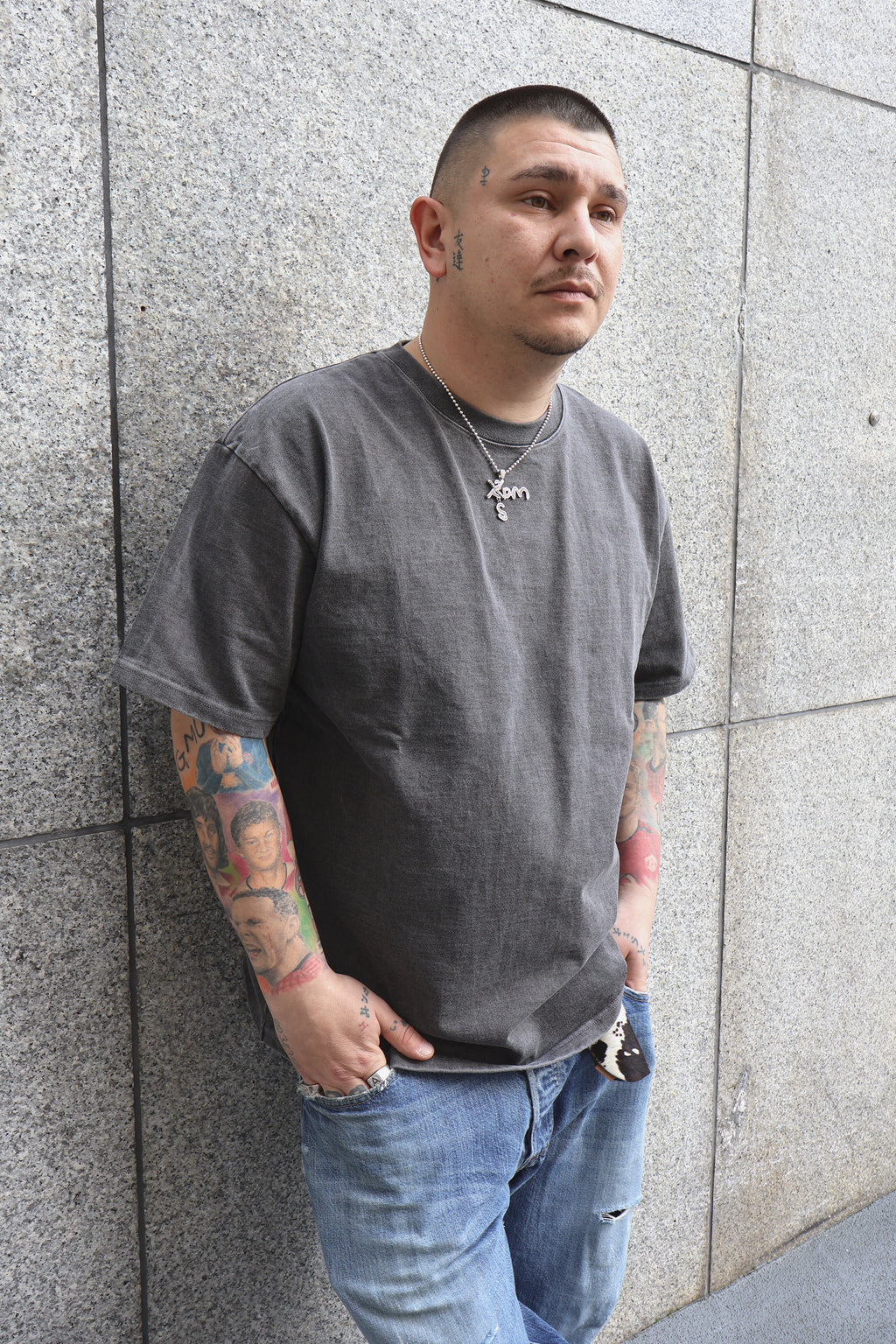 GARMENT DYE HEAVY LOOSE FIT TEE SS