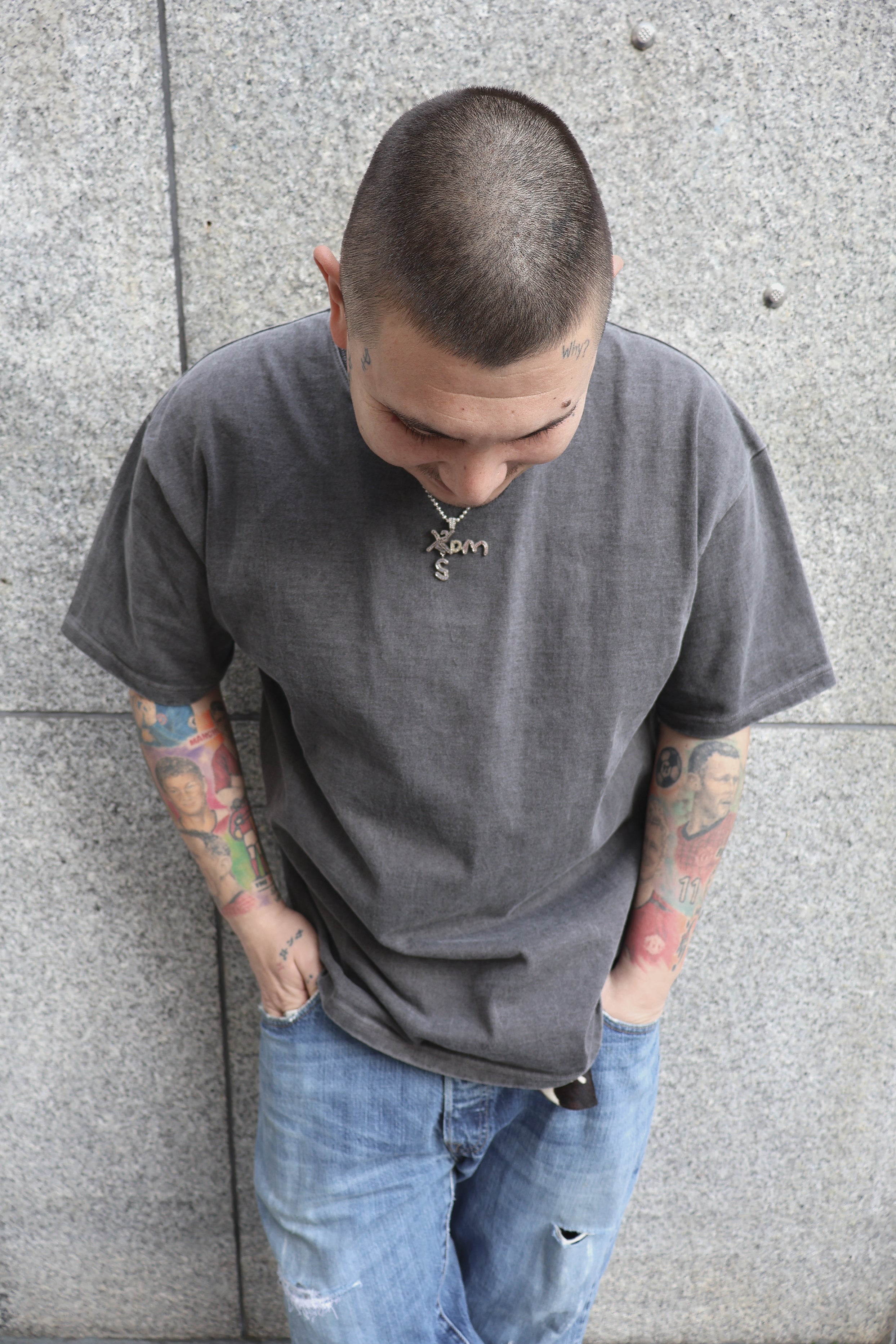 GARMENT DYE HEAVY LOOSE FIT TEE SS