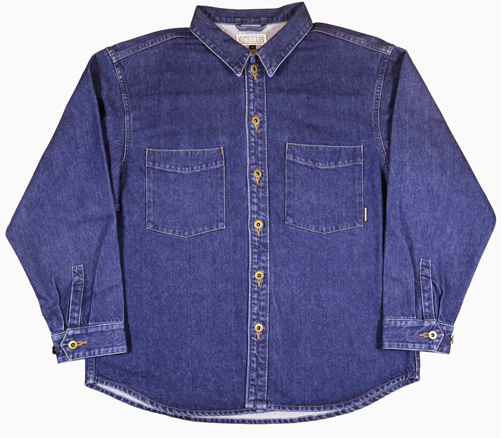 LOOSE DENIM SHIRT JACKET. 14oz