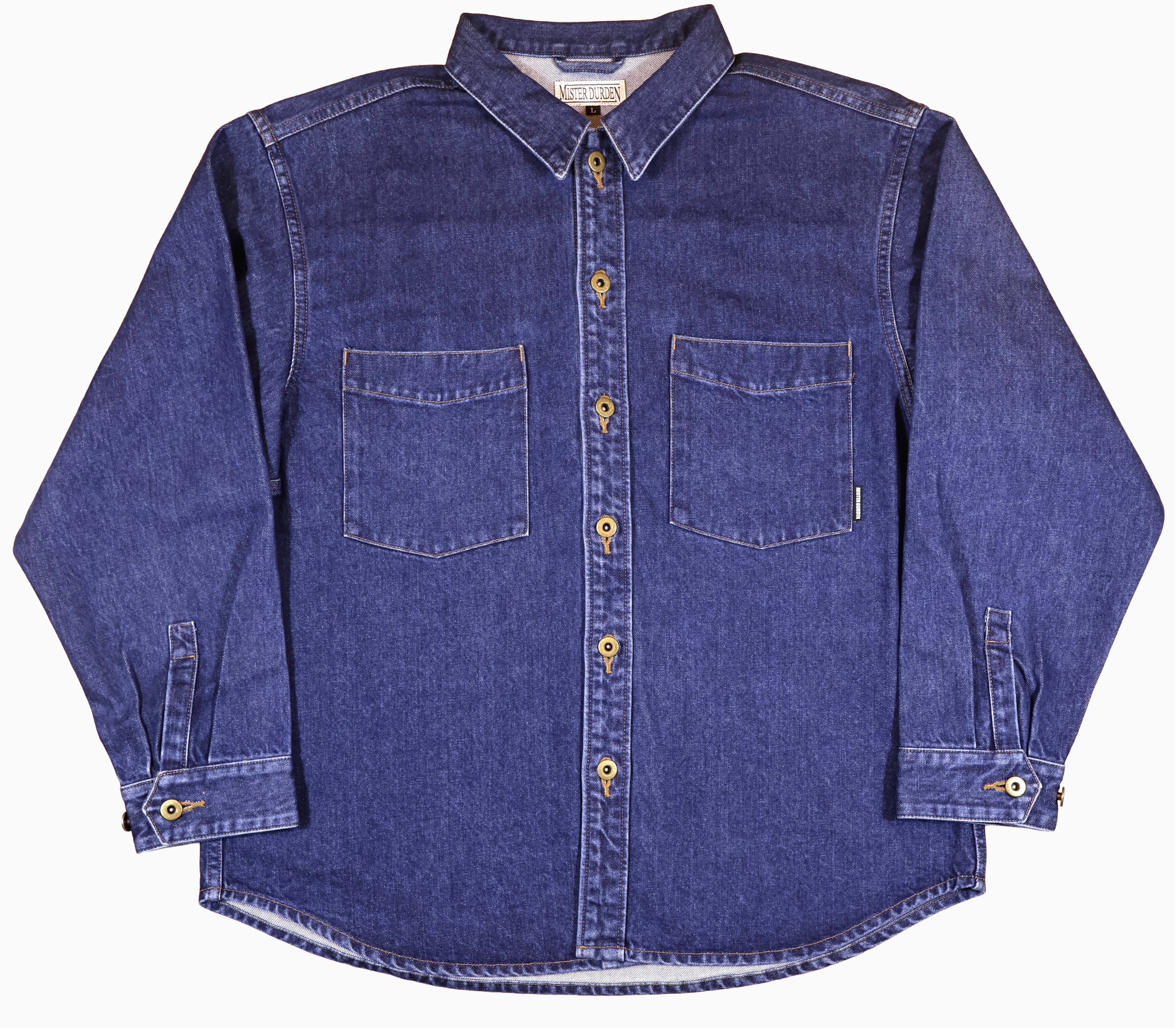LOOSE DENIM SHIRT JACKET. 14oz