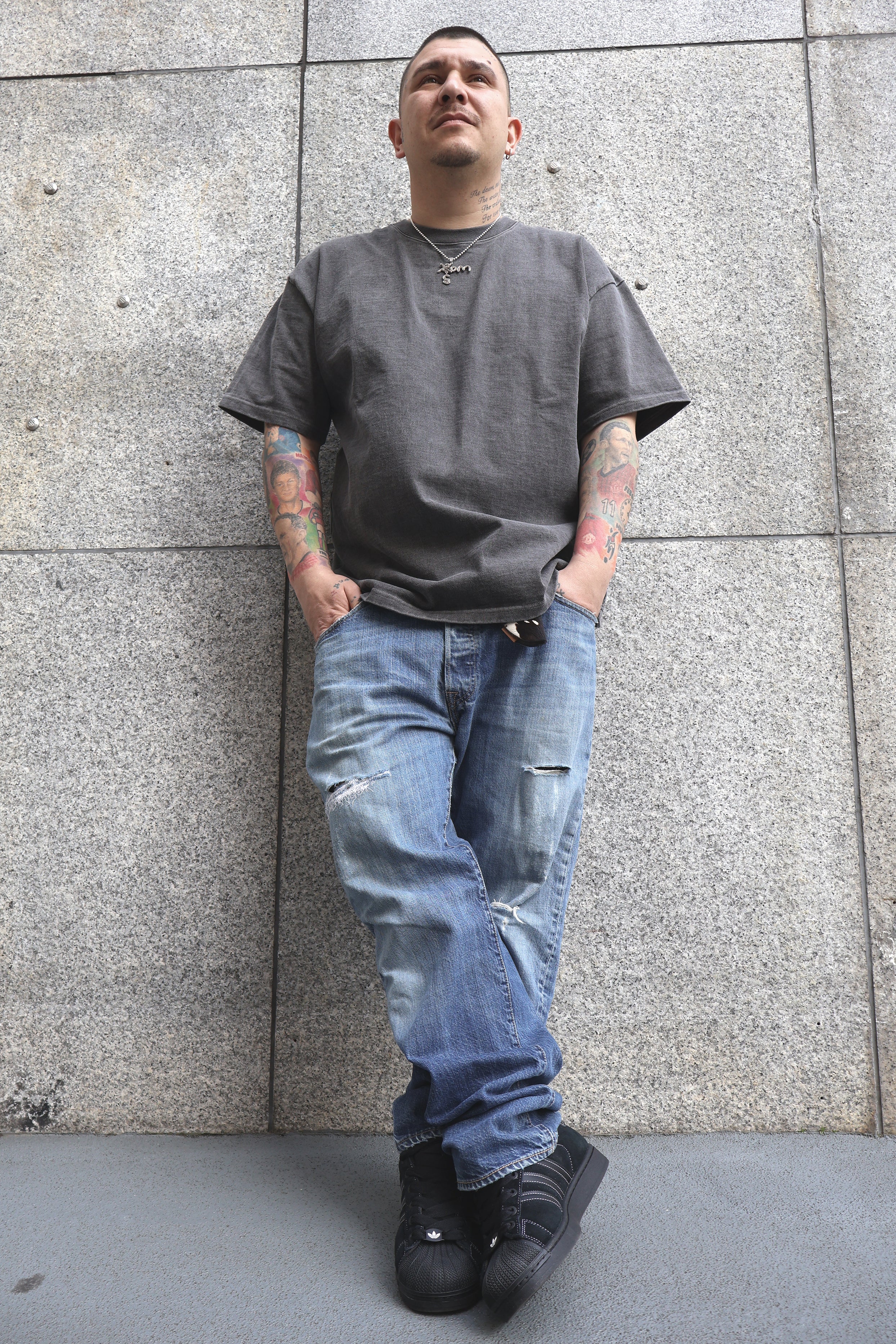 GARMENT DYE HEAVY LOOSE FIT TEE SS